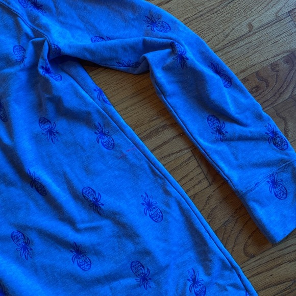 Lilly Pulitzer Bennet Blue Pineapple Burnout Dress Size XS - Picture 7 of 7